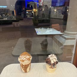 Brownies Ice Cream Cup and Cookie Butter Shake