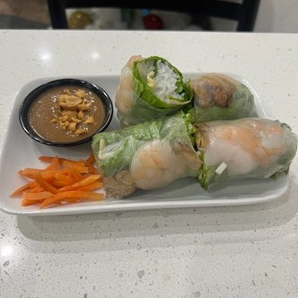 Shrimp fresh rolls. 2pc $7.00, ouch!