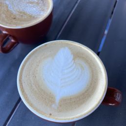 Graham Cracker Latte (top with oat, bottom with whole milk) Graham Cracker Latte (top with oat, bottom with whole milk)