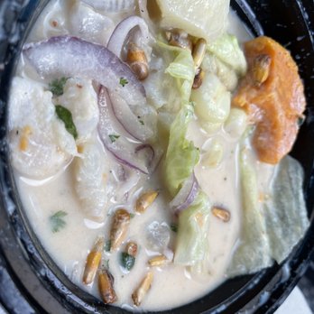 Al Toque Peruvian Kitchen - Ceviche , lots of liquids - Peruvian Near Me - Oceanside, California