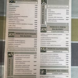 Pierożek - Menu