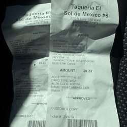 Taqueria Sol De Mexico - Solo una disculpa y devolución de dinero eso no es una solución