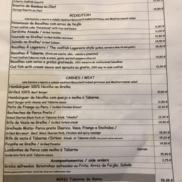 Menu as of 9/24/2017