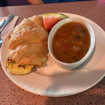 The Secret Garden Restaurant - Omelette with ham in a croissant - Breakfast & Brunch Near Me - Niagara Falls, Ontario The Secret Garden Restaurant - Omelette with ham in a croissant - Breakfast & Brunch Near Me - Niagara Falls, Ontario