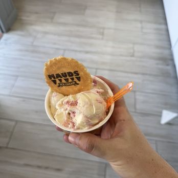 Mauds - Raspberry & Cream / Forest Fruits & Cream side by side - Ice Cream & Frozen Yogurt Near Me - Bushmills