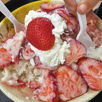 A Ice - Strawberry snow flake - Bubble Tea Near Me - Lodi, California