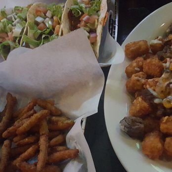 The Pint Publik House - Monday is industry night! Enjoying fried green beans, pulled pork tacos and Philly steak tater tot platter. - American Near Me - Manchester, New Hampshire The Pint Publik House - Monday is industry night! Enjoying fried green beans, pulled pork tacos and Philly steak tater tot platter. - American Near Me - Manchester, New Hampshire