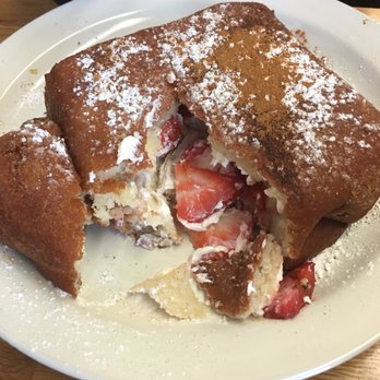 Beachside Cafe - Stuffed strawberry French toast with cream cheese - Breakfast & Brunch Near Me - Indialantic, Florida