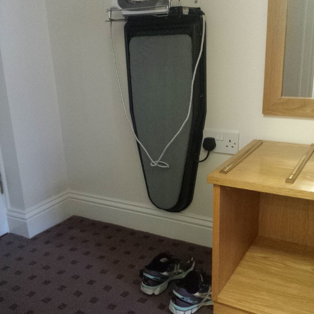 Tara Lodge - Iron and board just inside the door way. - Guest Houses Near Me - Belfast, BFS