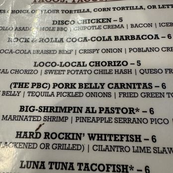 Rock Taco - Menu - Tacos Near Me - Rock Hill, South Carolina