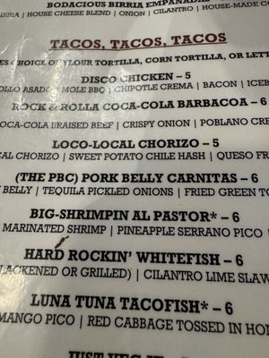 Menu photo 1 Rock Taco Rock Hill, SC