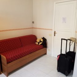 Casa il Rosario - Room 301: view toward entryway from beds.