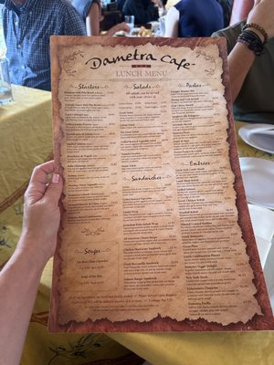 Menu photo 2 Dametra Cafe Carmel-By-The-Sea, CA Menu photo 2 Dametra Cafe Carmel-By-The-Sea, CA
