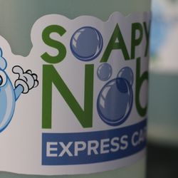 Soapy Noble - Complimentary spray bottles and wash cloths