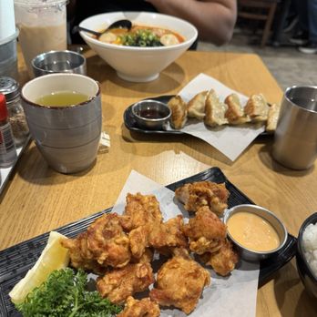 Wazakuraken Ramen - Chicken karrage, gyoza, A10. Spicy Miso Ramen, milk tea boba drink, green tea, rice - Ramen Near Me - Rancho Cucamonga, California Wazakuraken Ramen - Chicken karrage, gyoza, A10. Spicy Miso Ramen, milk tea boba drink, green tea, rice - Ramen Near Me - Rancho Cucamonga, California