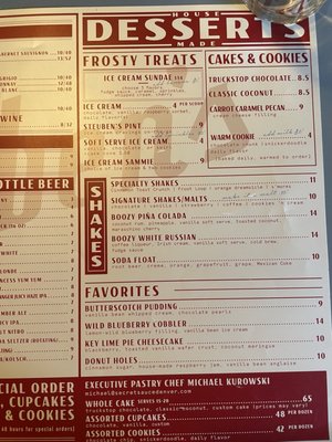 Menu photo 8 Steuben's Uptown Denver, CO