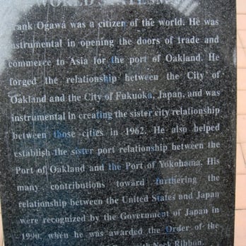 Frank H. Ogawa Bust - Public Art Near Me - Oakland, California Frank H. Ogawa Bust - Public Art Near Me - Oakland, California