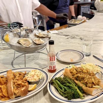 The Jones Oyster - Whole belly, Ipswich clam roll with crunchy, house made chips and oyster po boy with broccolini -- both FABULOUS - Beverage Store Near Me - Greenville, South Carolina The Jones Oyster - Whole belly, Ipswich clam roll with crunchy, house made chips and oyster po boy with broccolini -- both FABULOUS - Beverage Store Near Me - Greenville, South Carolina