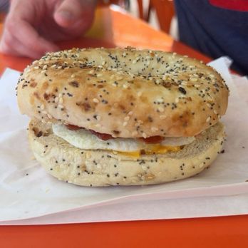 High Tide Daiquiris & Mimosas - Bacon egg and cheese on everything bagel - Sandwiches Near Me - Gulf Shores, Alabama High Tide Daiquiris & Mimosas - Bacon egg and cheese on everything bagel - Sandwiches Near Me - Gulf Shores, Alabama