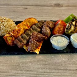 Mediterranean Cafe & Grill - Chicken and kafca kebab platter