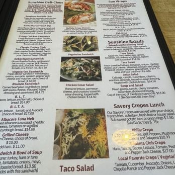Sunshine Cafe - Menu - Breakfast & Brunch Near Me - Petaluma, California Sunshine Cafe - Menu - Breakfast & Brunch Near Me - Petaluma, California