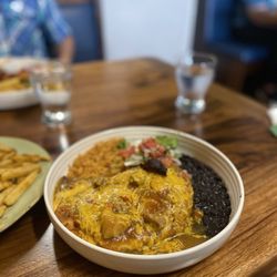 Pistachio's - Chili relleno.  Be forewarned, served with pork green chili (not on the menu).