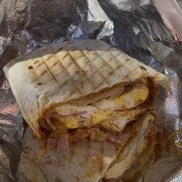 Burrito hash with ham