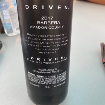 Driven Cellars - Barbera - Wine Tasting Room Near Me - Plymouth, California Driven Cellars - Barbera - Wine Tasting Room Near Me - Plymouth, California
