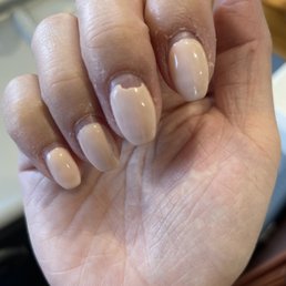 One week after my nail service. Chipping polish, messed up cuticles, and the paint is further up rather than closer to the cuticle