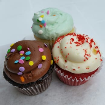 SusieCakes - Trio of mini cupcakes. 1.95 each. - Desserts Near Me - Carlsbad, California SusieCakes - Trio of mini cupcakes. 1.95 each. - Desserts Near Me - Carlsbad, California