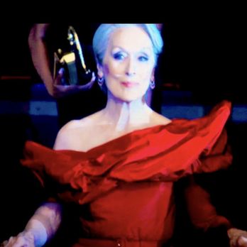 THE LOT La Jolla - Meryl Streep as Miranda the devil wears Prada 2026. However, this red gown is by designer Givenchy. - Cinema Near Me - La Jolla, California THE LOT La Jolla - Meryl Streep as Miranda the devil wears Prada 2026. However, this red gown is by designer Givenchy. - Cinema Near Me - La Jolla, California