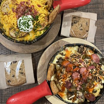 MACS - Macaroni And Cheese Shop - Loaded Baked Potato (that we didn't order) and Hangover - Cheese Shops Near Me - Brookfield, Wisconsin MACS - Macaroni And Cheese Shop - Loaded Baked Potato (that we didn't order) and Hangover - Cheese Shops Near Me - Brookfield, Wisconsin