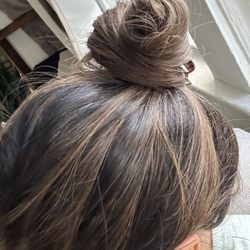 Hudson Square Salon - Beautiful shade of brown over my blonde I wanted to get rid of...