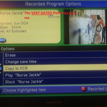 Charter Communications - Extremely outdated DVR they provided. NOT as Advertised (note the copy to VCR function) - Television Service Providers Near Me - Rancho Cucamonga, California
