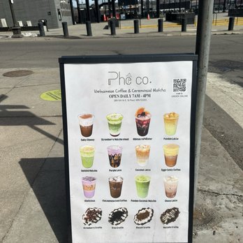 Phe Coffee - Some of the menu items - Coffee & Tea Near Me - Saint Paul, Minnesota