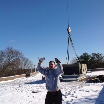 Ductgauge Heating & Cooling - 50 ton unit rigged and set - Heating & Air Conditioning/HVAC Near Me - Clifton, New Jersey Ductgauge Heating & Cooling - 50 ton unit rigged and set - Heating & Air Conditioning/HVAC Near Me - Clifton, New Jersey