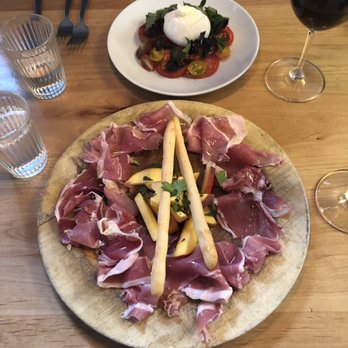 Passatempo Taverna - Prosciutto and peaches, burrata salad - Italian Near Me - Walla Walla, Washington