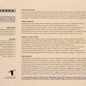 Taverna - Menu (June 2025) - Greek Near Me - Portola Valley, California Taverna - Menu (June 2025) - Greek Near Me - Portola Valley, California