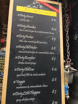 Menu photo 1 African Volcano London, XGL