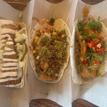 Velvet Taco - Nashville Hot Tofu(1), Beer Battered Cauliflower(2), WTF - New American Near Me - The Colony, Texas