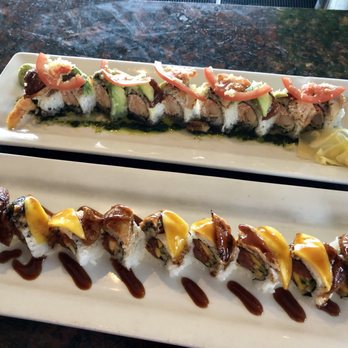 Amakara - Italian Dragon Roll and Tropical Punch Roll - Sushi Bars Near Me - Dublin, California