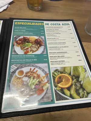 Menu photo 3 Costa Azul Burbank, CA