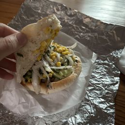 Falafel pita sandwich