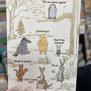 Faith's Hallmark Shop - Wine the Pooh themed Goodbye card - Cards & Stationery Near Me - Rancho Cucamonga, California Faith's Hallmark Shop - Wine the Pooh themed Goodbye card - Cards & Stationery Near Me - Rancho Cucamonga, California