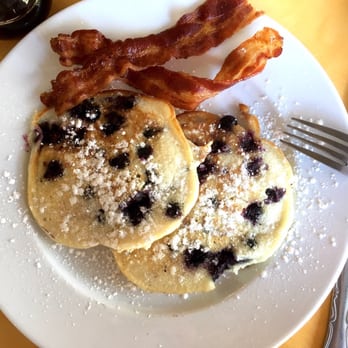 Fine Arts Bistro - Yummy blueberry pancakes - perfectly done. Slightly crispy on the outside and deliciously sweet on the inside! - Cafes Near Me - Glasgow, Kentucky