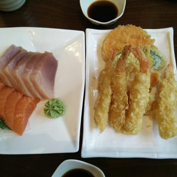 Sushi Yoi - Tuna salmon sashimi. Good sized and pretty fresh. Tempura is average. - Japanese Near Me - Burnaby, British Columbia Sushi Yoi - Tuna salmon sashimi. Good sized and pretty fresh. Tempura is average. - Japanese Near Me - Burnaby, British Columbia