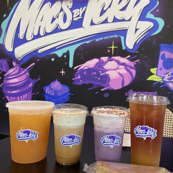 Macs By Icky - Pog lemonade, pistachio latte, ube milky, calamansi black tea, ube ice cream taco - Desserts Near Me - Union City, California Macs By Icky - Pog lemonade, pistachio latte, ube milky, calamansi black tea, ube ice cream taco - Desserts Near Me - Union City, California