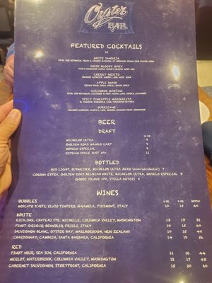 Menu photo 7 The Oyster Bar Las Vegas, NV Menu photo 7 The Oyster Bar Las Vegas, NV