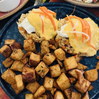 Breakfast Company - Fried rice Benedict - Breakfast & Brunch Near Me - West Hollywood, California Breakfast Company - Fried rice Benedict - Breakfast & Brunch Near Me - West Hollywood, California