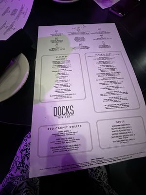 Menu photo 3 Docks Off 5th Memphis, TN